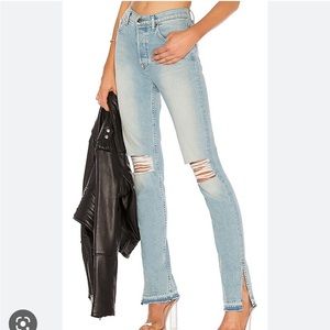 Cotton citizen high split jean - Light Vintage